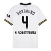 Conjunto (Camiseta+Pantalón Corto) Borussia Dortmund N. Schlotterbeck 4 Tercera Equipación 2024-25 - Niño